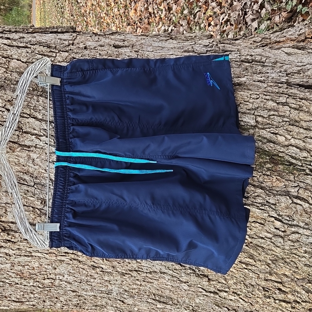 SPEEDO Mens Navy Blue Swim Shorts. Size XL. Like New Condition!